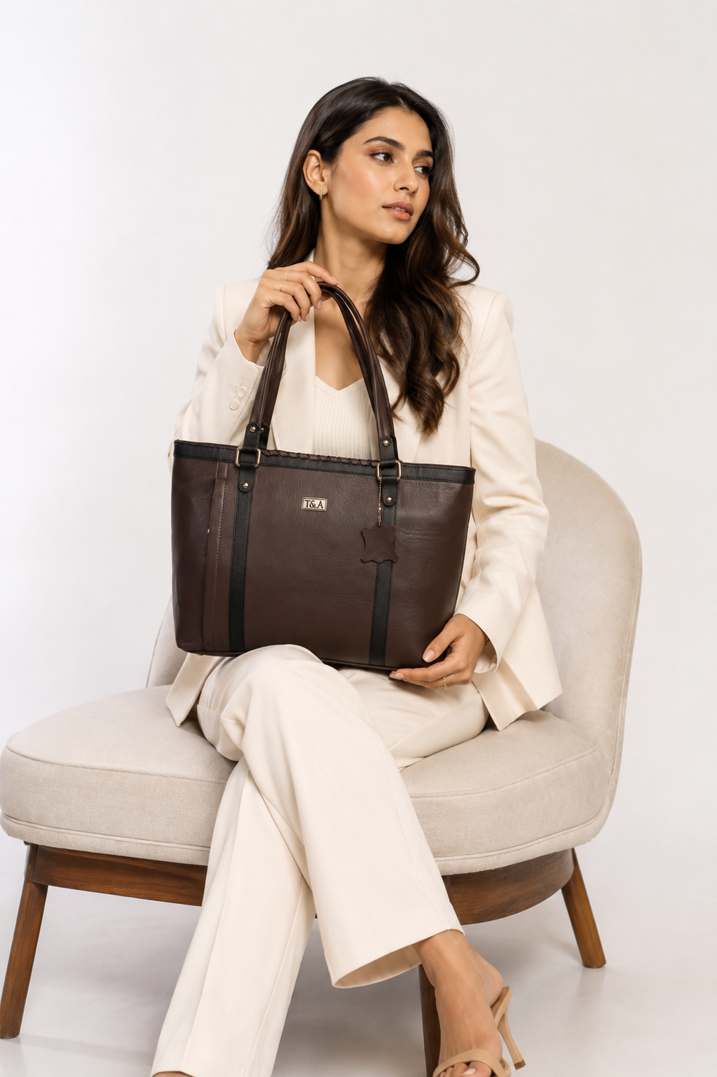 T&A Chelsea Work Tote | Expresso Brown |