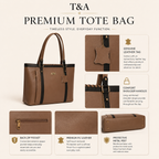 T&A Chelsea Work Tote | Saddle Tan |