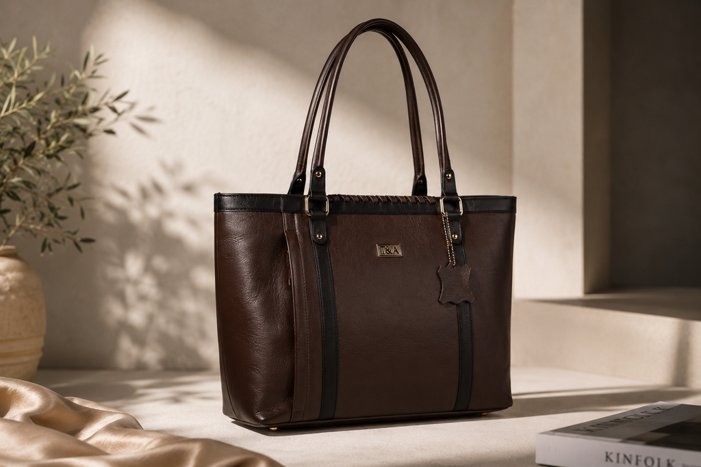 T&A Chelsea Work Tote | Expresso Brown |