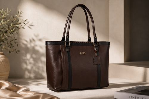 T&A Chelsea Work Tote | Expresso Brown |