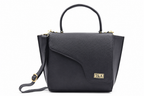 T&A Genuine Leather Top Handle Satchel | Forest Green |
