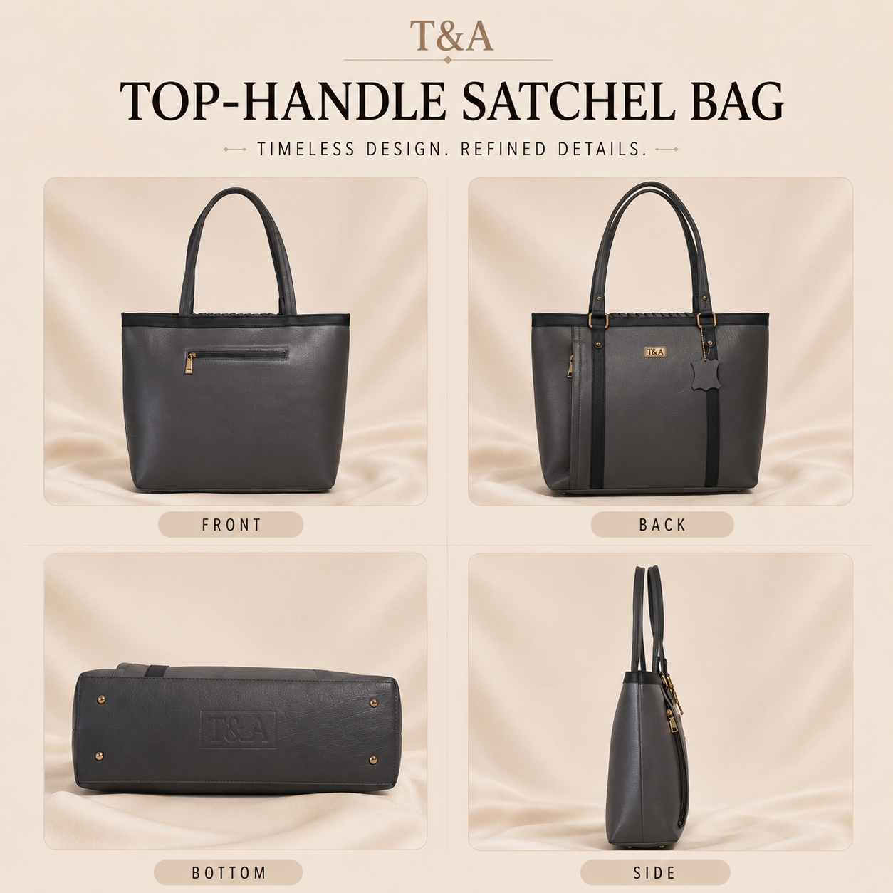 T&A Chelsea Work Tote | Grey |
