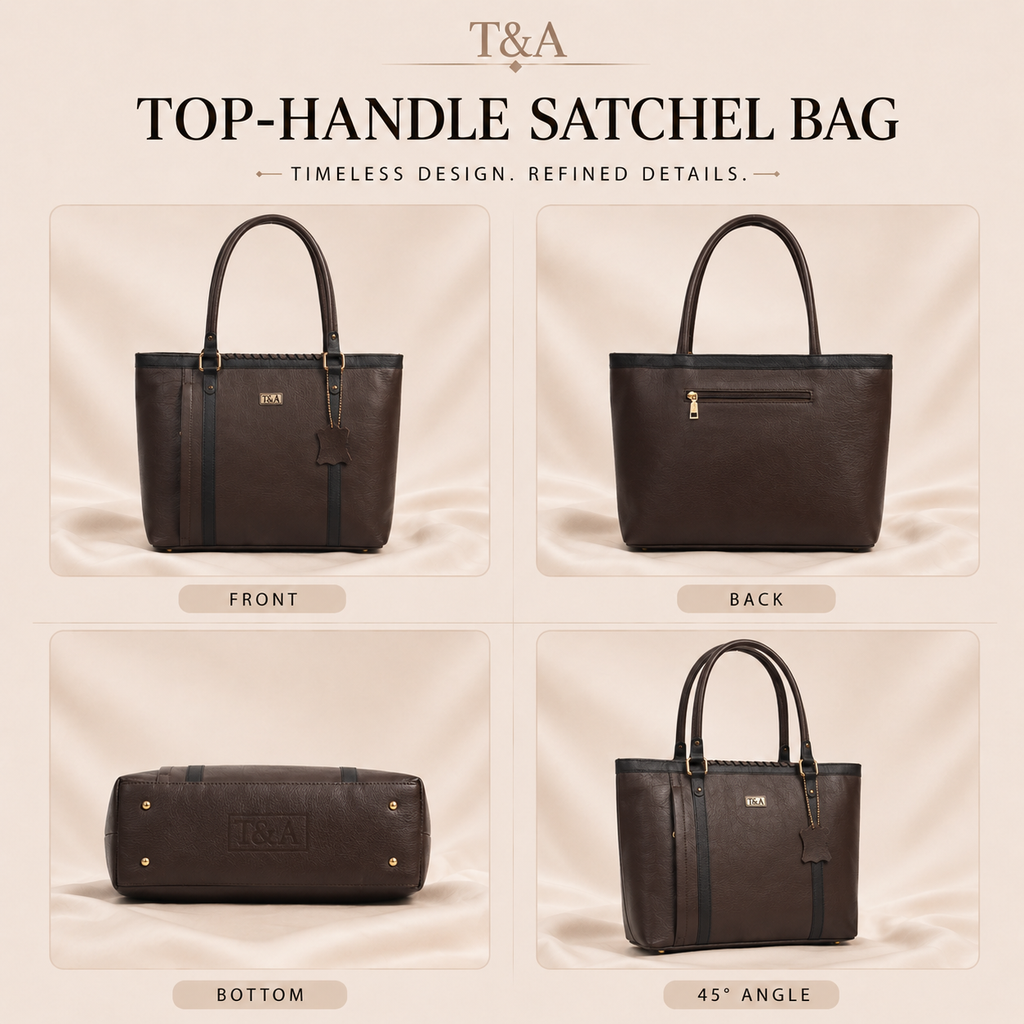 T&A Chelsea Work Tote | Expresso Brown |